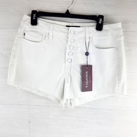 Vigoss Ace Raw Hem Cut Off High Waist Shorts NWT 28 - Picture 4 of 8